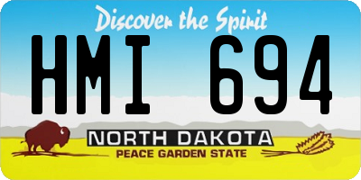 ND license plate HMI694