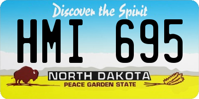 ND license plate HMI695