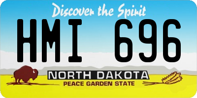 ND license plate HMI696