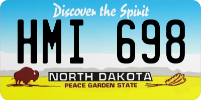 ND license plate HMI698