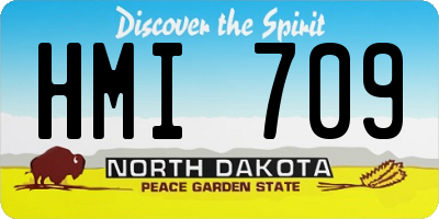 ND license plate HMI709