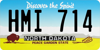 ND license plate HMI714