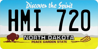 ND license plate HMI720