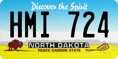 ND license plate HMI724