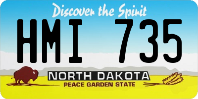 ND license plate HMI735