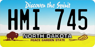 ND license plate HMI745