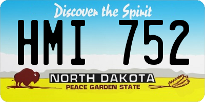 ND license plate HMI752