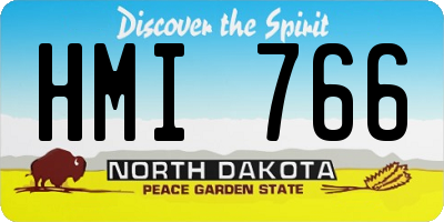ND license plate HMI766