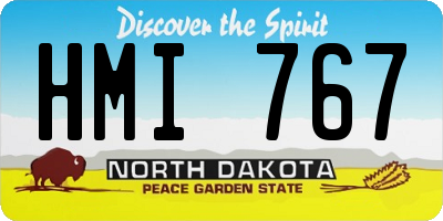 ND license plate HMI767