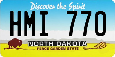 ND license plate HMI770