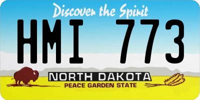 ND license plate HMI773