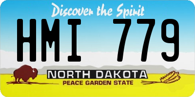 ND license plate HMI779
