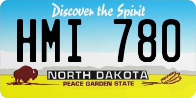 ND license plate HMI780