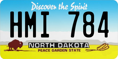ND license plate HMI784