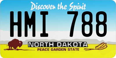 ND license plate HMI788