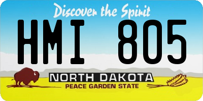 ND license plate HMI805