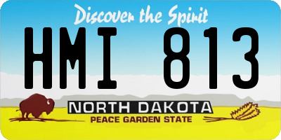 ND license plate HMI813