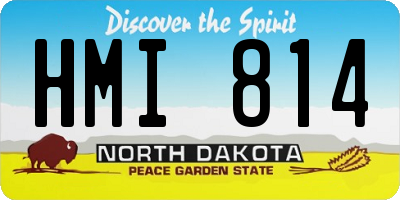 ND license plate HMI814