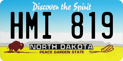 ND license plate HMI819