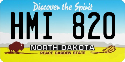 ND license plate HMI820