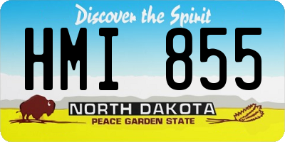 ND license plate HMI855