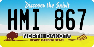 ND license plate HMI867