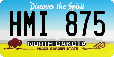 ND license plate HMI875