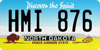 ND license plate HMI876