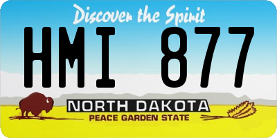 ND license plate HMI877