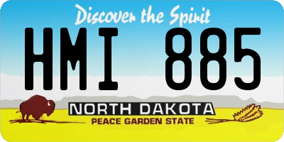 ND license plate HMI885