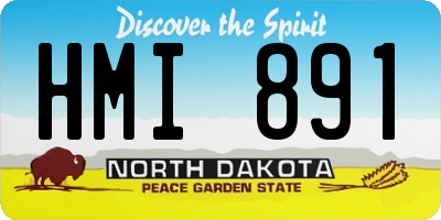 ND license plate HMI891