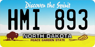 ND license plate HMI893