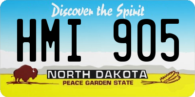 ND license plate HMI905