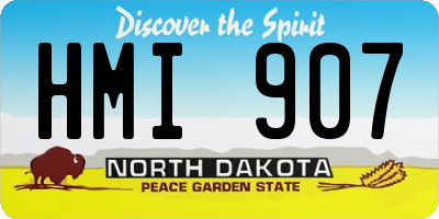ND license plate HMI907