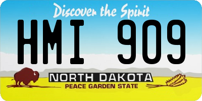 ND license plate HMI909