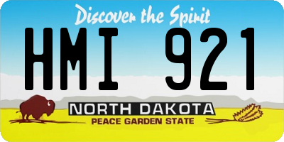 ND license plate HMI921