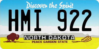 ND license plate HMI922