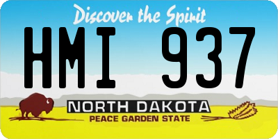 ND license plate HMI937