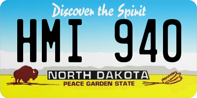 ND license plate HMI940