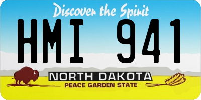 ND license plate HMI941