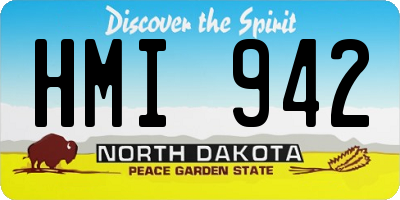ND license plate HMI942