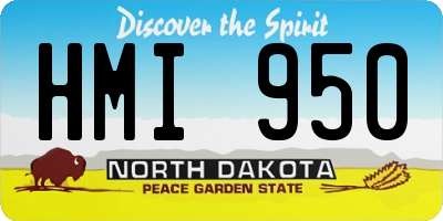 ND license plate HMI950