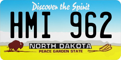 ND license plate HMI962