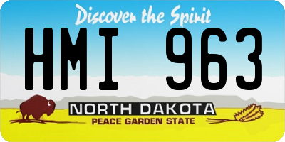ND license plate HMI963
