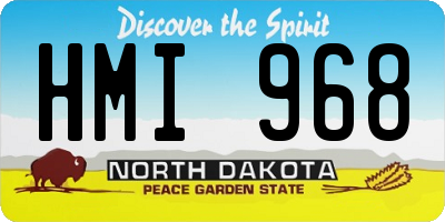 ND license plate HMI968