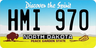 ND license plate HMI970