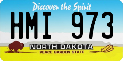 ND license plate HMI973