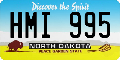 ND license plate HMI995