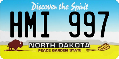 ND license plate HMI997