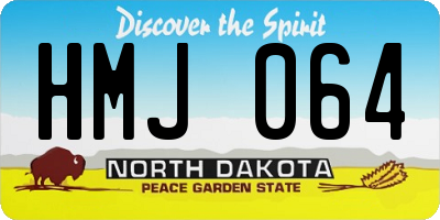 ND license plate HMJ064